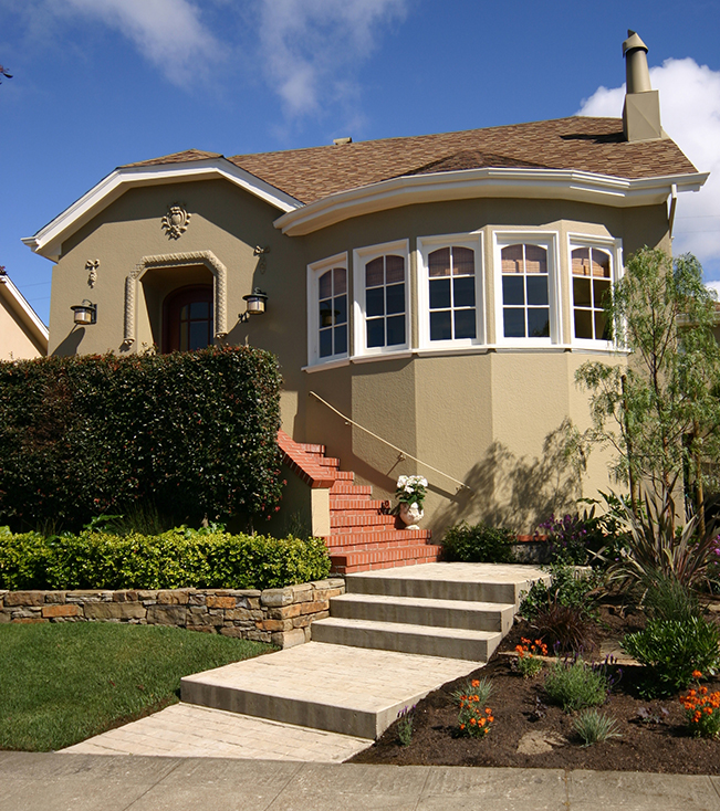 San Francisco Architecture, San Francisco interior design, exterior shot, exterior design, landscape design, 