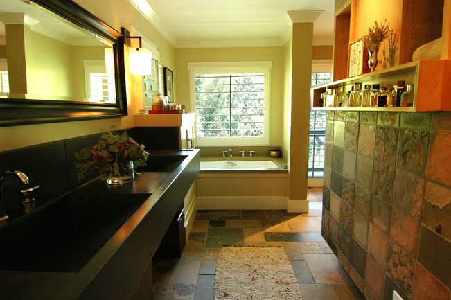 Sonoma, master bathroom, concrete sink,  Contemporary Interior Design, Remodel, Spa feel, Interior design, High end